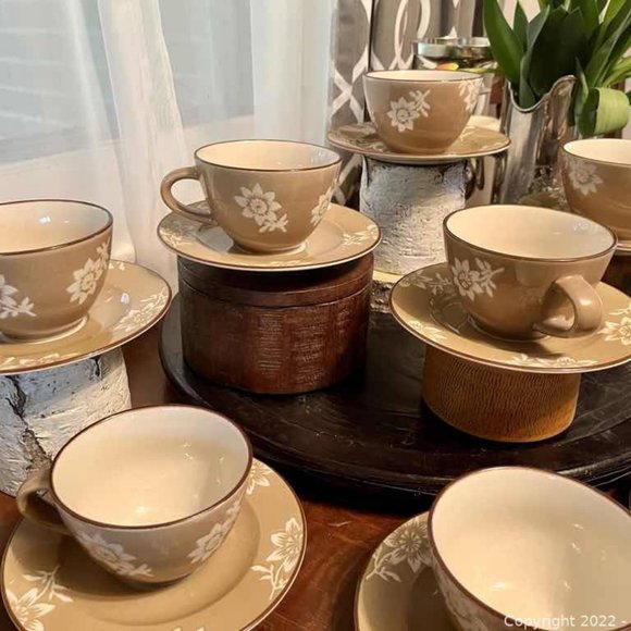 Nautica Island Flower Tea Cup & Saucer Set | Vintage Nautica Pattern 929 - Picture 8 of 16